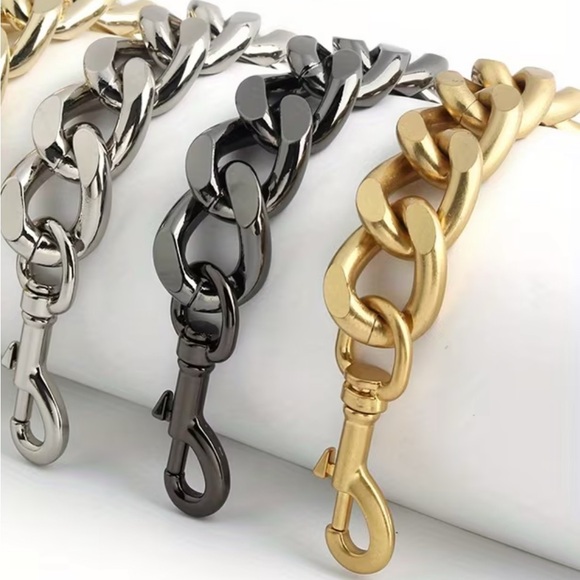 The Unbranded Brand Accessories - Chunky Metal Chain crossbody 42inches for bags and wallet
